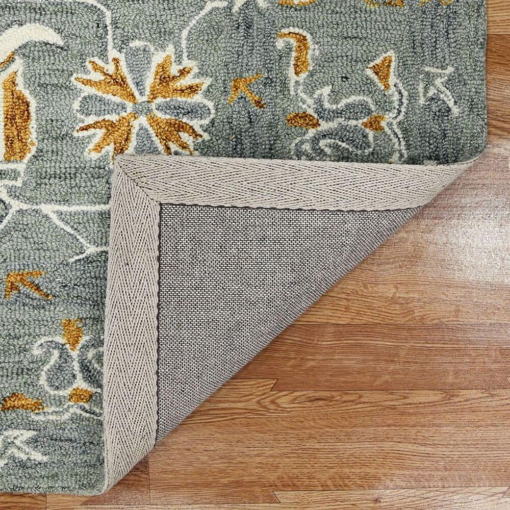 Amer Rugs Romania 8&#39; x 10&#39; Gray and Orange Area Rug, , large