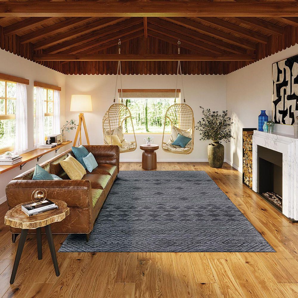Dalyn Rug Company Sedona Geometric SN1 9&#39; x 12&#39; Midnight Indoor/Outdoor Area Performance Rug, , large
