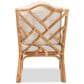 Baxton Studio Sonia Rattan Arm Chair in White, , large