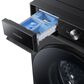 Samsung Bespoke 5.3 Cu. Ft. Front Load Washer and 7.6 Cu. Ft. Electric Dryer Laundry Pair with Stacking Kit in Brushed Black, , large