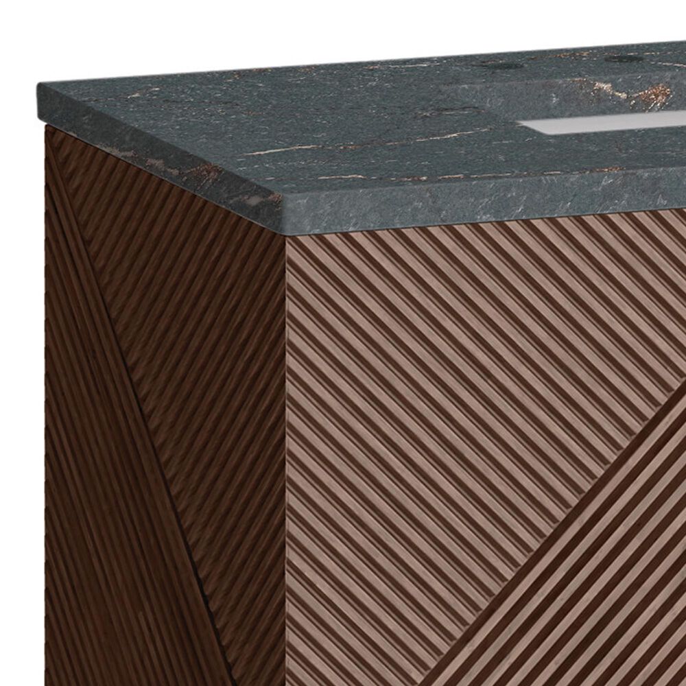 James Martin Vanities Marcello 72" Wall Mounted Double Bathroom Vanity in Chestnut with 3 cm Parisien Bleu Quartz Top and Rectangular Sinks, , large