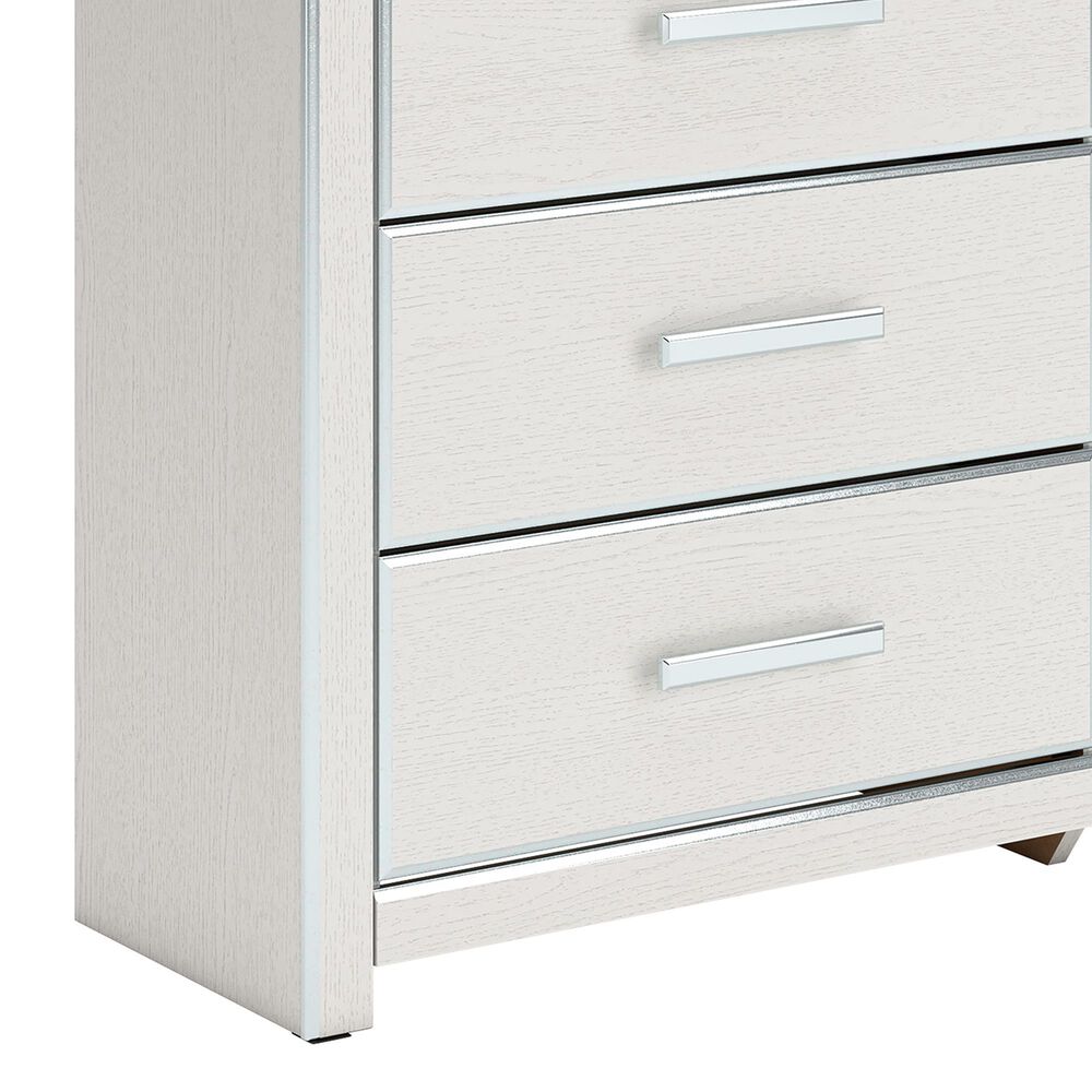 Ashley Zuraleus 3-Piece King Upholstered Platform Bedroom Set in Matte White, , large