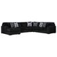 Ashley Midnight-Madness 4-Piece Sectional with Left-Facing Chaise in Onyx, , large
