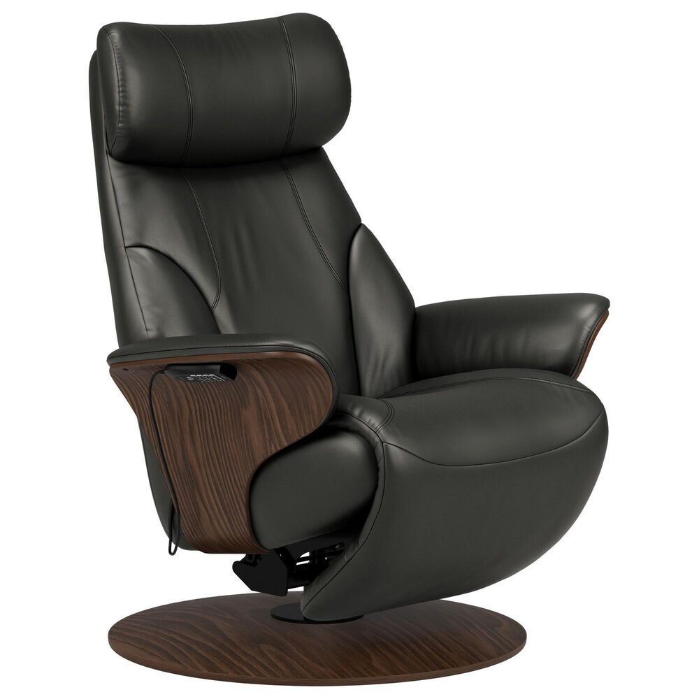 Stressless Adam Power Recliner in Paloma Black, , large
