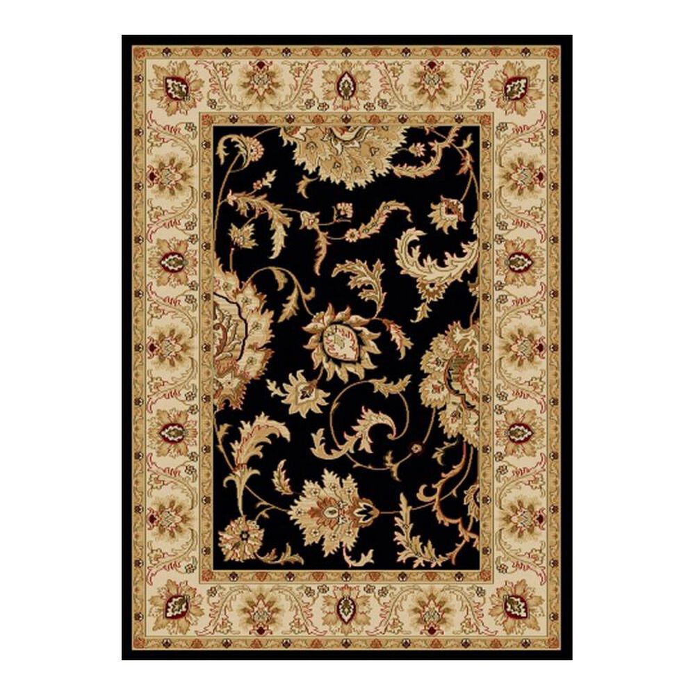 Radici USA Bergamo 1621 7'9" x 11' Black Area Rug, , large