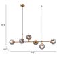 Zuo Modern Gisela Ceiling Lamp in Brass, , large