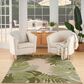 Nourison Aloha ALH40 10" x 14" Ivory and Green Indoor/Outdoor Area Rug, , large
