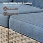HOMLUX Outdoor Arm Chair in Denim Blue (Set of 2), , large