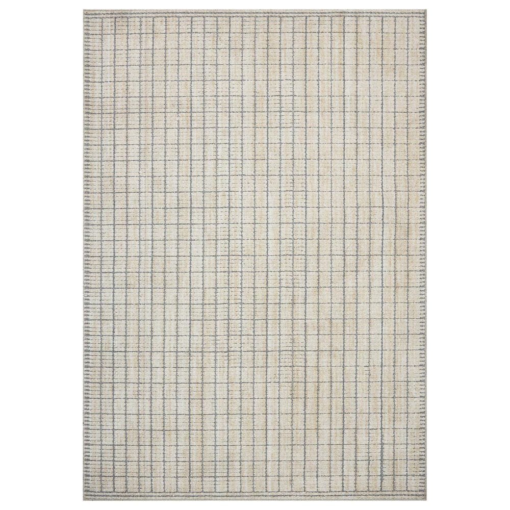 Amber Lewis x Loloi Bexley Slate and Natural 9" x 13" Area Rug, , large