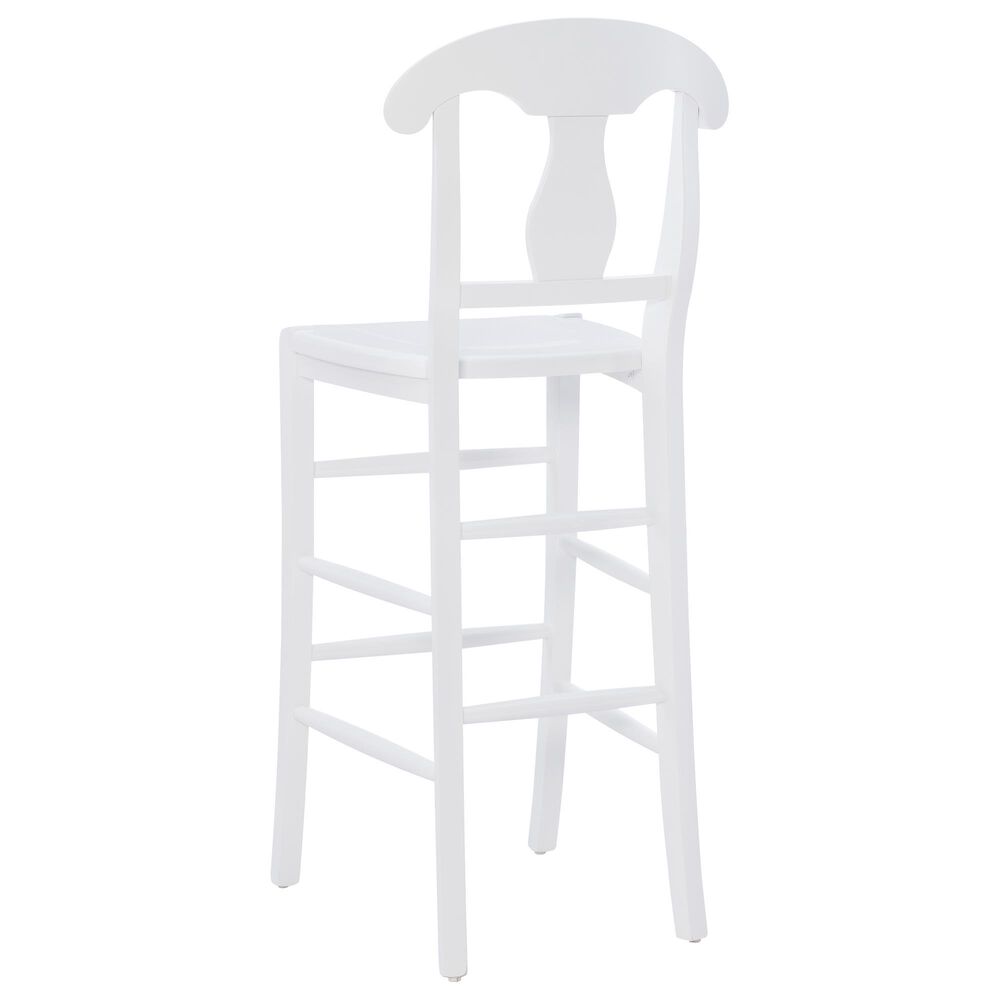 Linon Home Decor Vander Bar Stool in White, , large