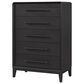 Sterling Timber Elure 5-Drawer Chest with Bar Pulls in Peppercorn, , large