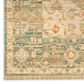 Nourison Antique Bloom Teal 10" x 13" Area Rug, , large