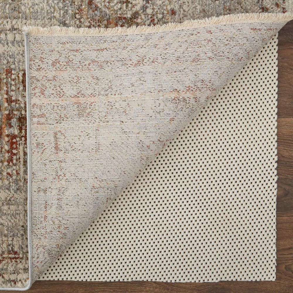 Feizy Kaia 2&#39;6&quot; x 10&#39; Gray and Rust Runner, , large