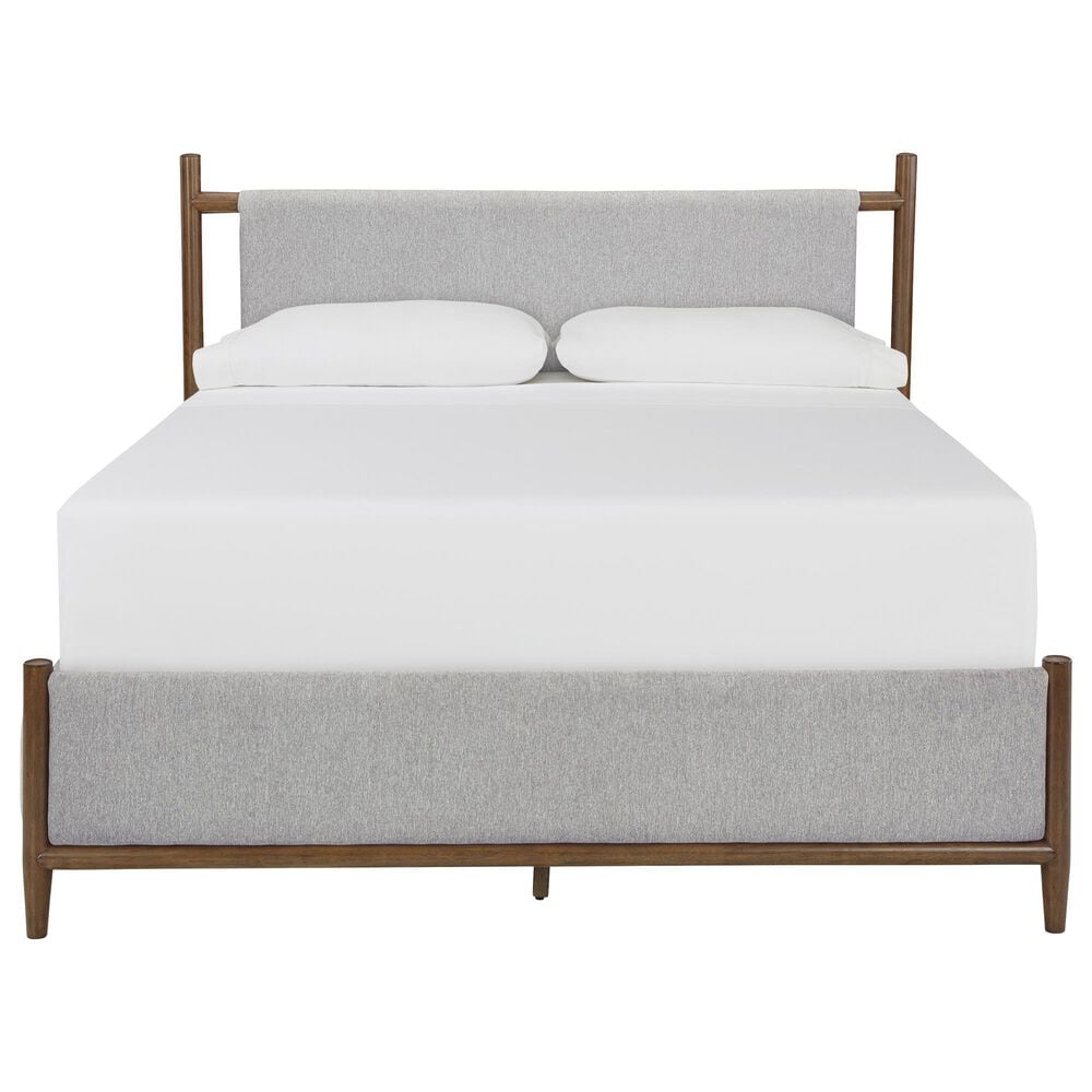 Ashley Lyncott King Panel Bed in Brown, , large