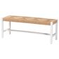 Baxton Studio Prita Dining Bench in White and Brown, , large