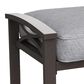 Hearth and Haven 26" Patio Ottoman in Dark Gray (Set of 2), , large