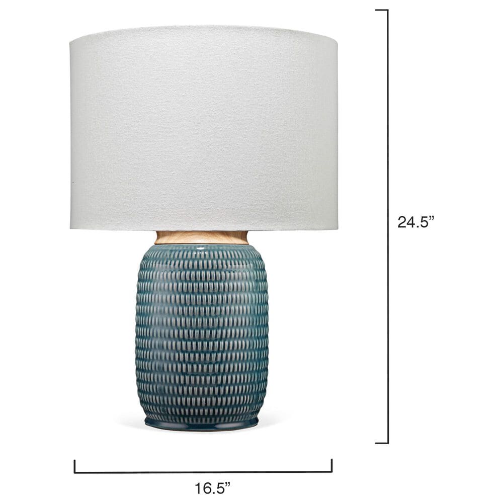 Jamie Young Garron Ceramic Table Lamp in Blue, , large