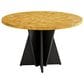 HOMLUX 47.2" Round Dining Table in Yellow - Table Only, , large