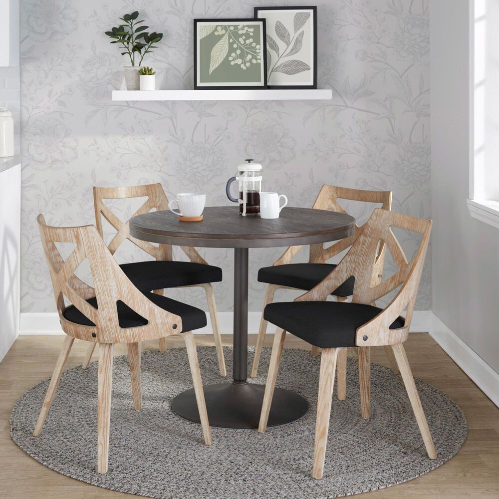 Lumisource Dakota Dining Table in Espresso - Table Only, , large