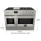 Fulgor Milano Sofia 6.5 Cu. Ft. 48" Professional All Gas Range in Stainless Steel, , large