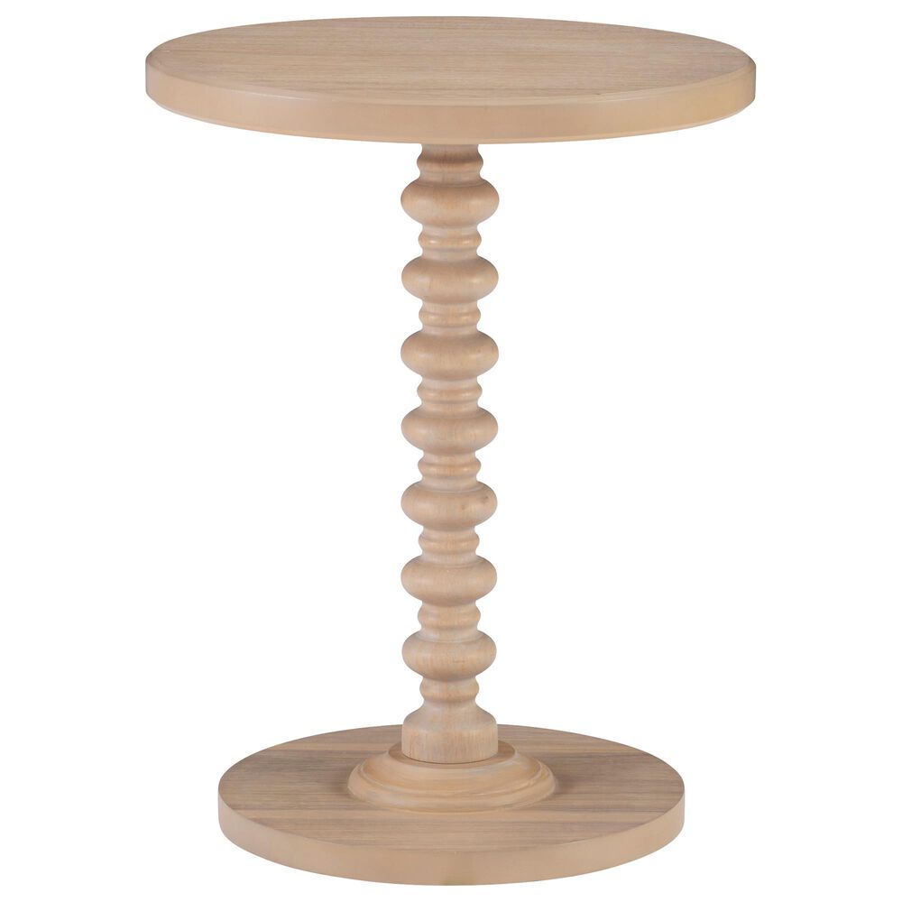 Linon Home Decor Aurora Round Side Table in Natural, , large