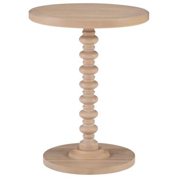 Linon Home Decor Aurora Round Side Table in Natural, , large