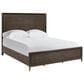 Furniture Worldwide Montclair Queen Panel Bed in Embossed Cocoa and Smoked Gold, , large