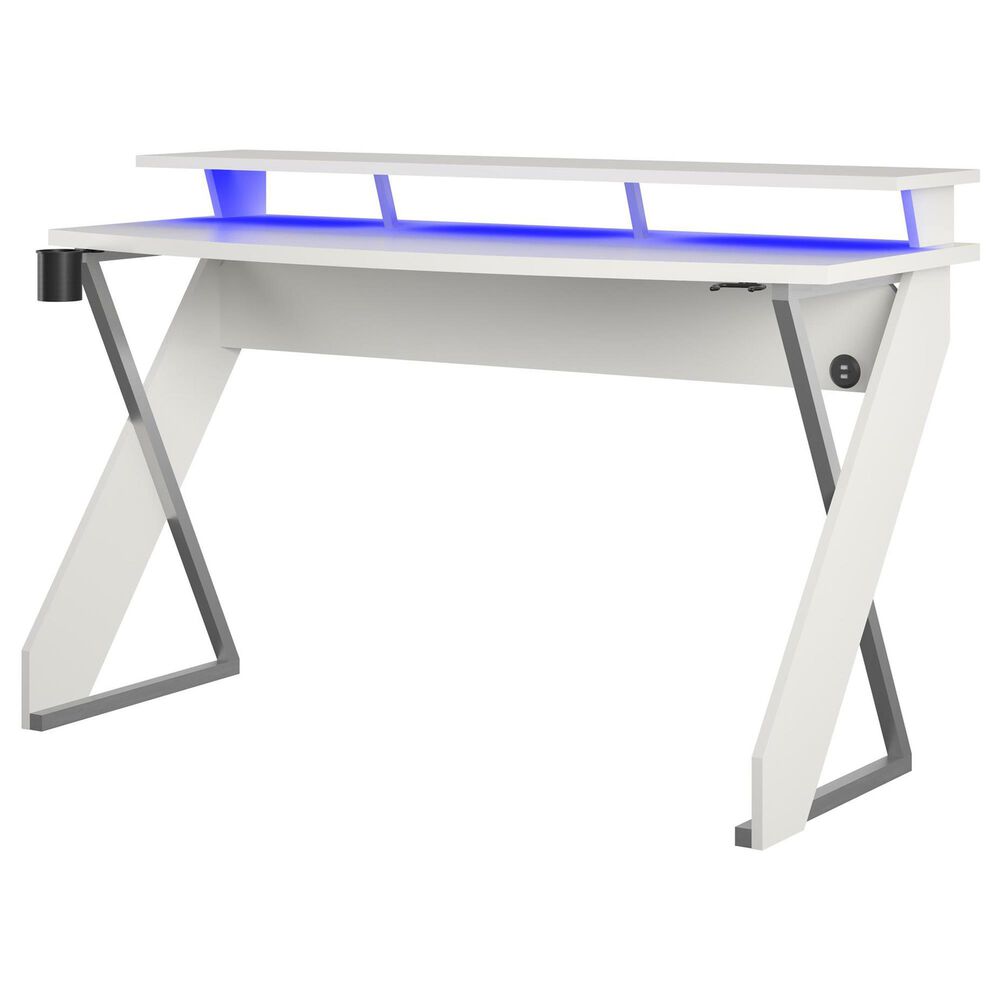 NTense Xtreme Gaming Desk in White, , large