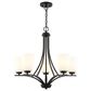 Vaxcel Lighting River Grove 5-Light Chandelier in Matte Black, , large