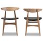 Baxton Studio Edna Side Chair in Light Brown (Set of 2), , large