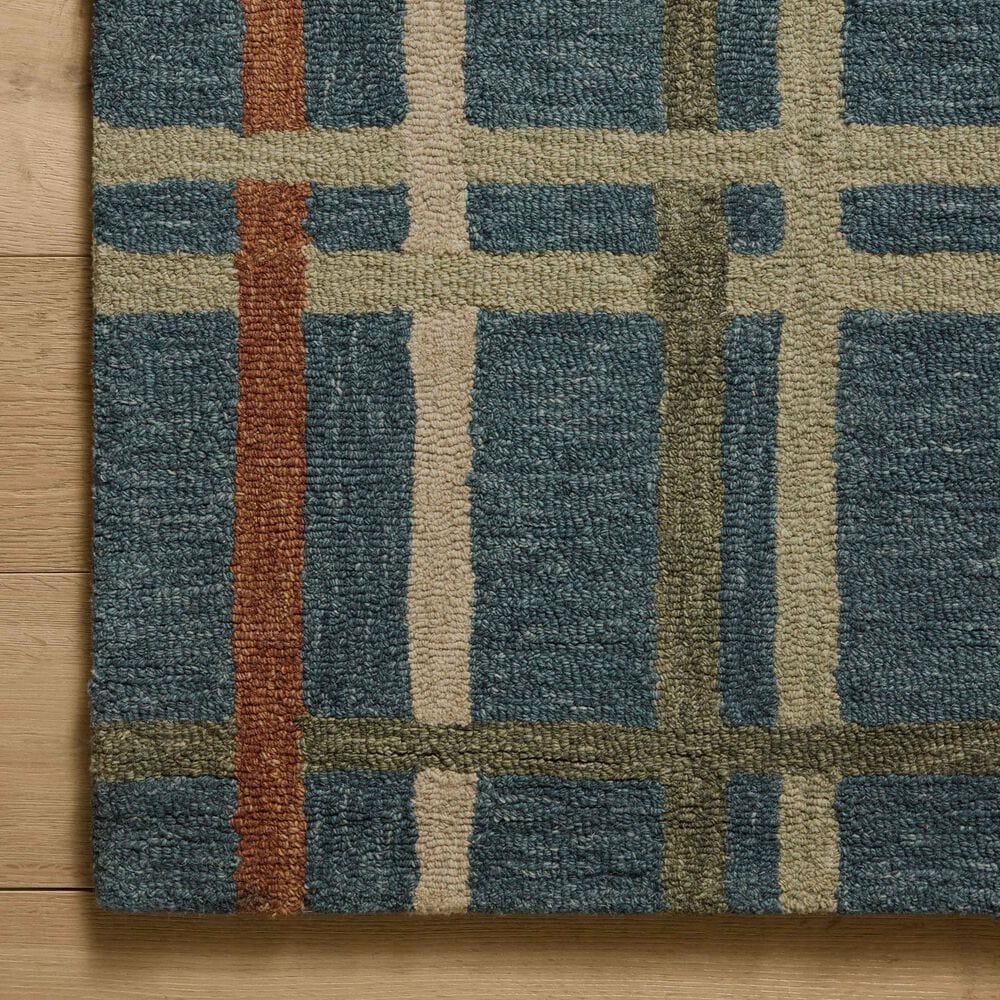 Loloi Waylon Denim and Multicolor 2&#39;6&quot; x 9&#39;9&quot; Runner, , large
