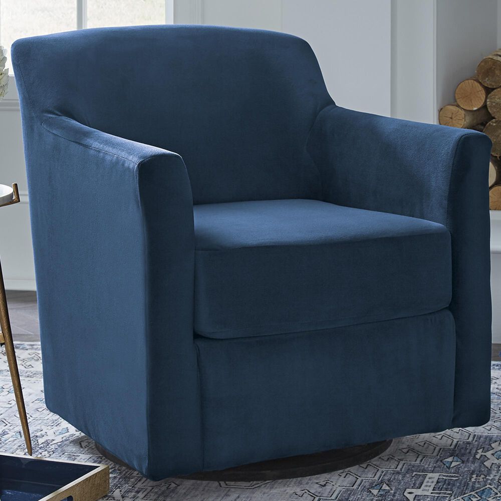 Ashley Bradney Swivel Accent Chair in Ink, , large