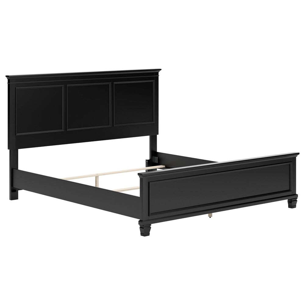 Ashley Lanolee 3-Piece Cal King Panel Bed Set in Black, , large