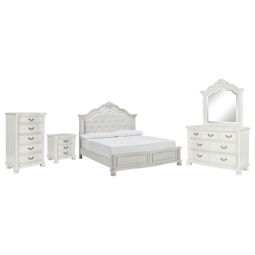 Ashley Montelaine 5-Piece Queen Panel Bedroom Set in Antique White, , large