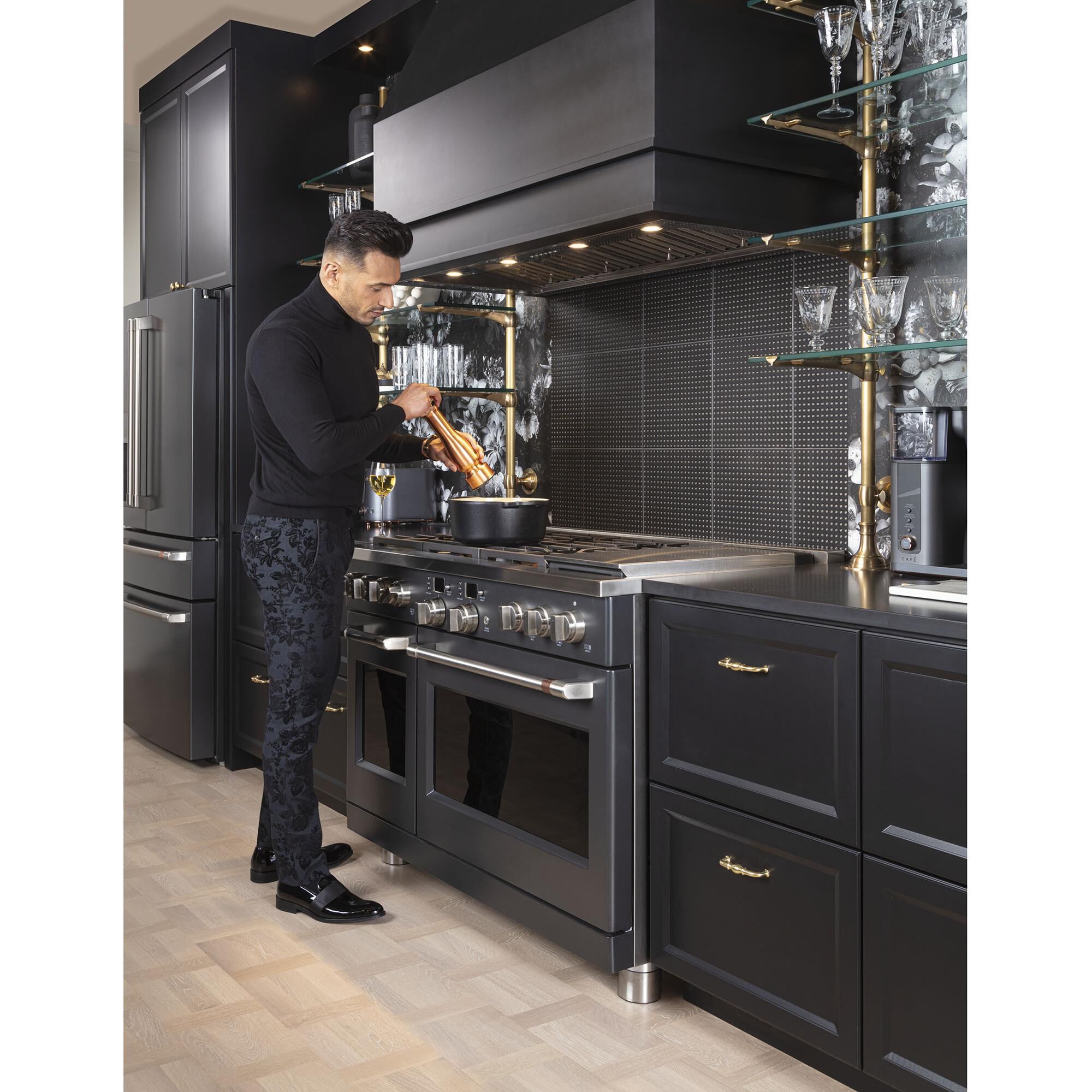 Cafe dual fuel clearance range double oven