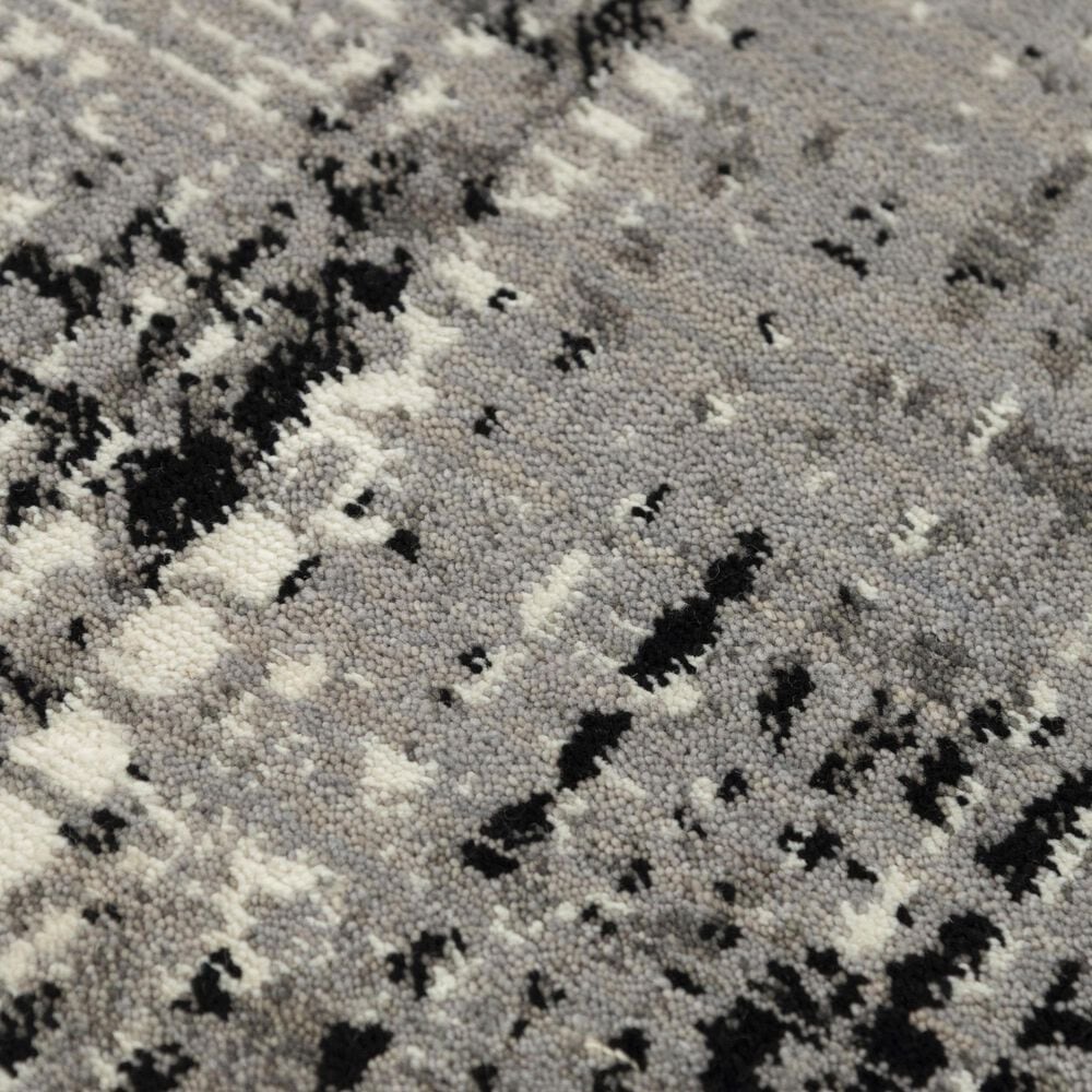 RIZZY Couture Gray and Black 4' x 6' Area Rug, , large