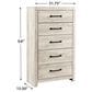 Ashley Cambeck 5-Piece King Bedroom Set in Whitewash, , large