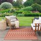 Nourison Positano Southwestern Terracotta 4" x 6" Indoor/Outdoor Area Rug, , large