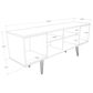 Dayton Theodore 62.99" TV Stand in Black/Cinnamon, , large