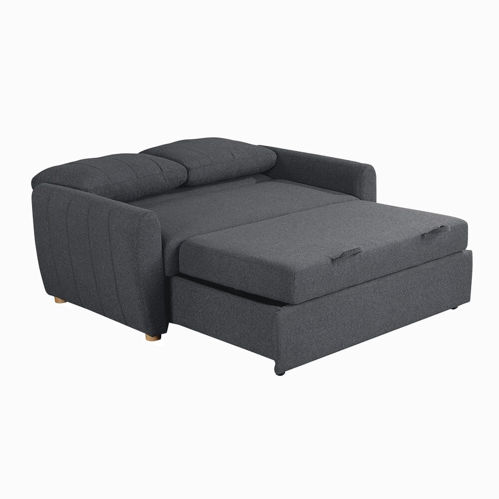 Serta Galloway Convertible Sofa in Charcoal, , large