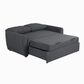 Serta Galloway Convertible Sofa in Charcoal, , large