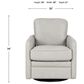 Italiano Furniture Turner Swivel Glider Chair in Stone, , large