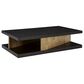 Ashley Kocomore Rectangular Coffee Table in Dark Warm Brown and Light Natural Oak, , large