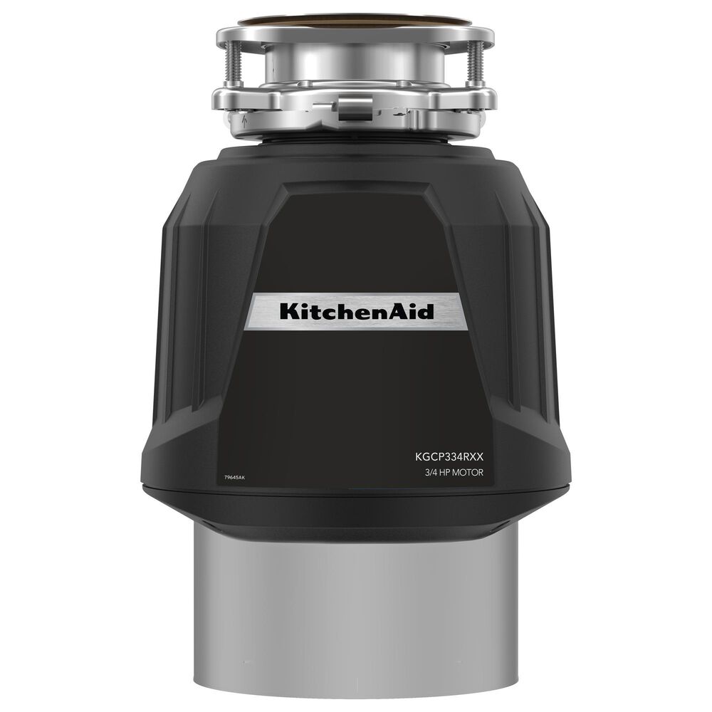 Whirlpool 3/4 HP Continuous Feed Garbage Disposal in Black, , large