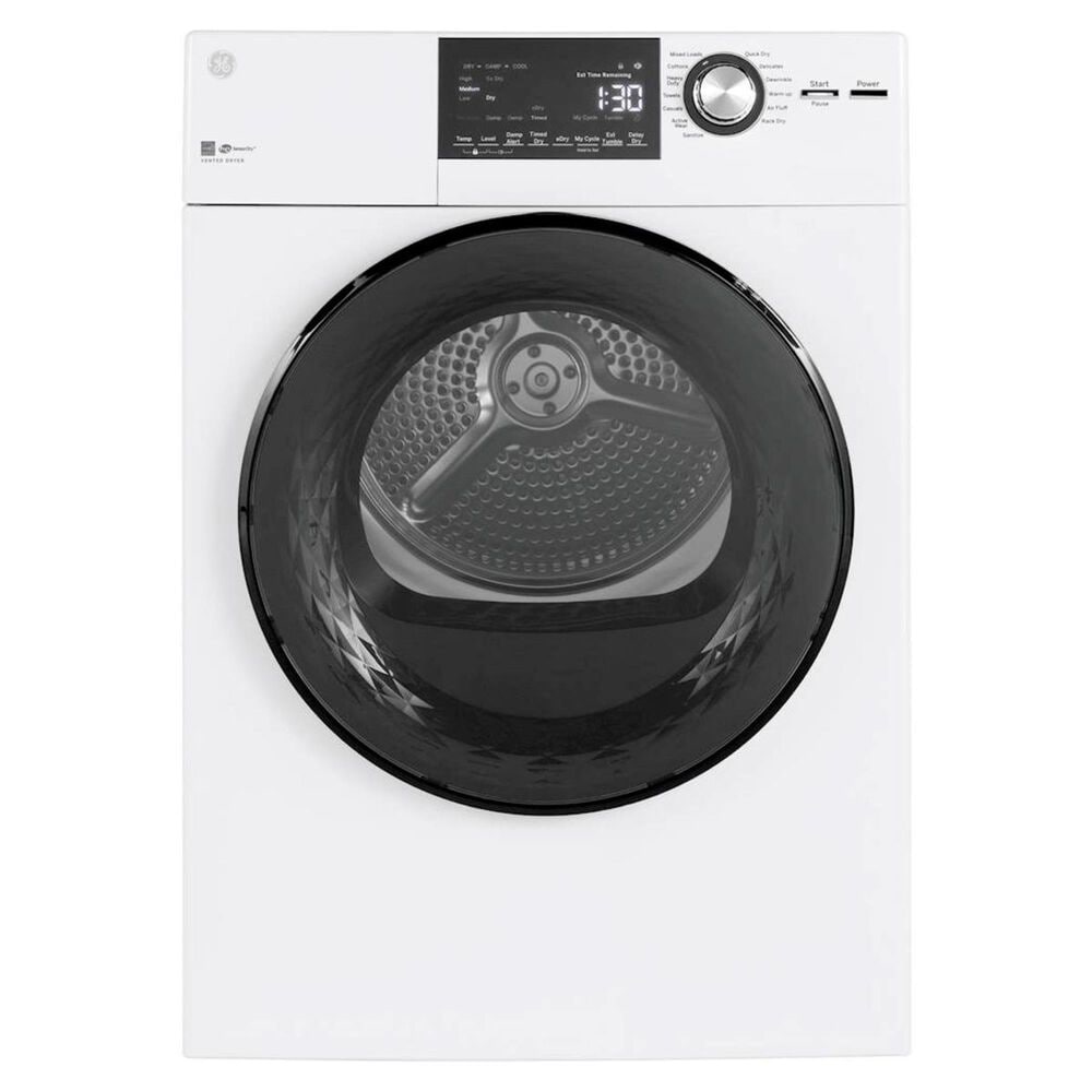 GE Appliances 4.3 Cu. Ft. 14-Cycle Electric Dryer in White, , large