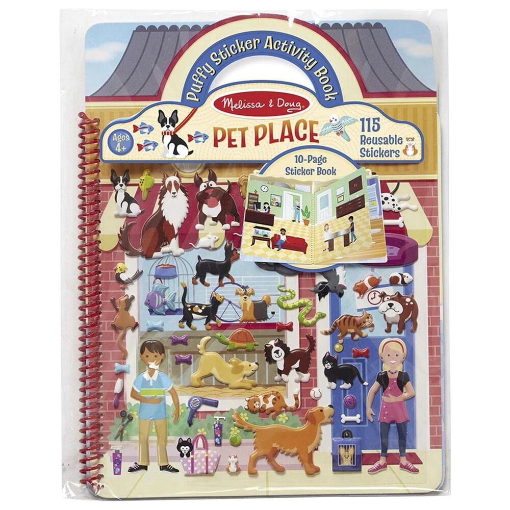 Melissa & Doug Puffy Sticker Activity - Pet Place, , large