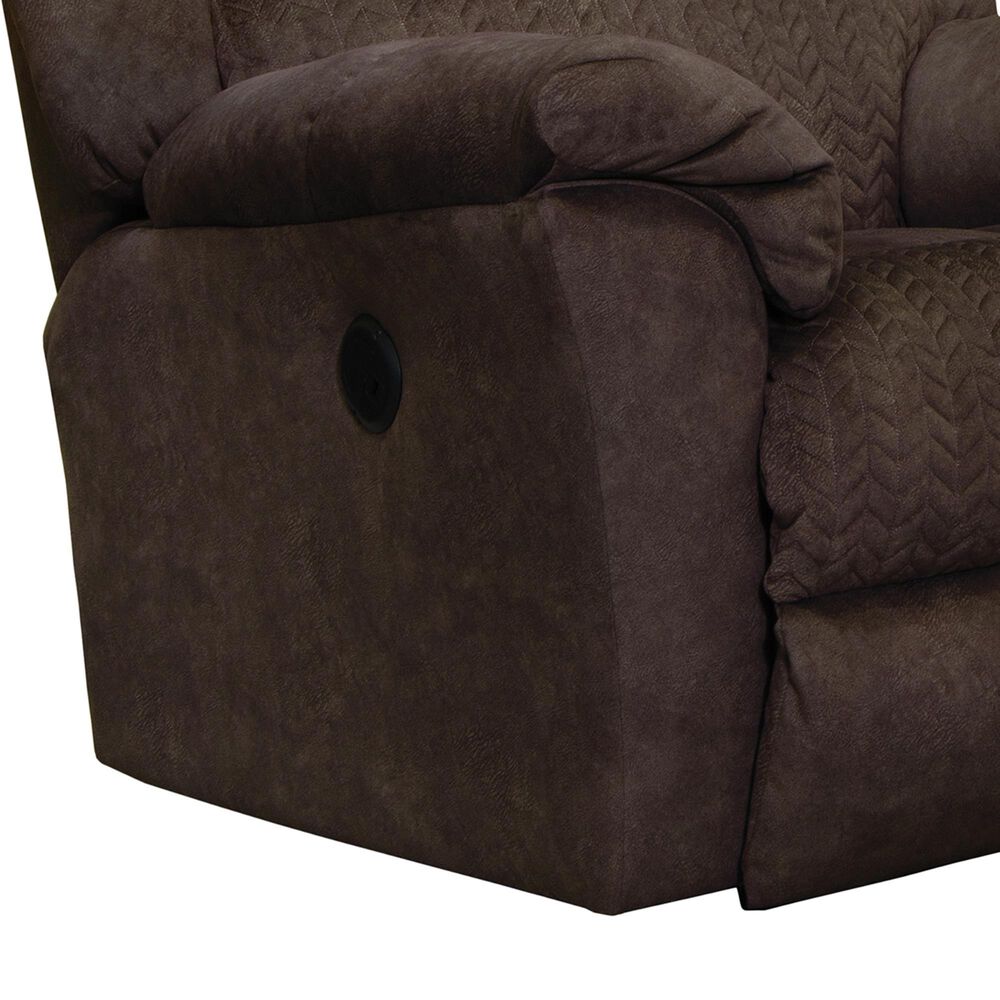 Catnapper Malloy Power Rocker Recliner in Chocolate, , large