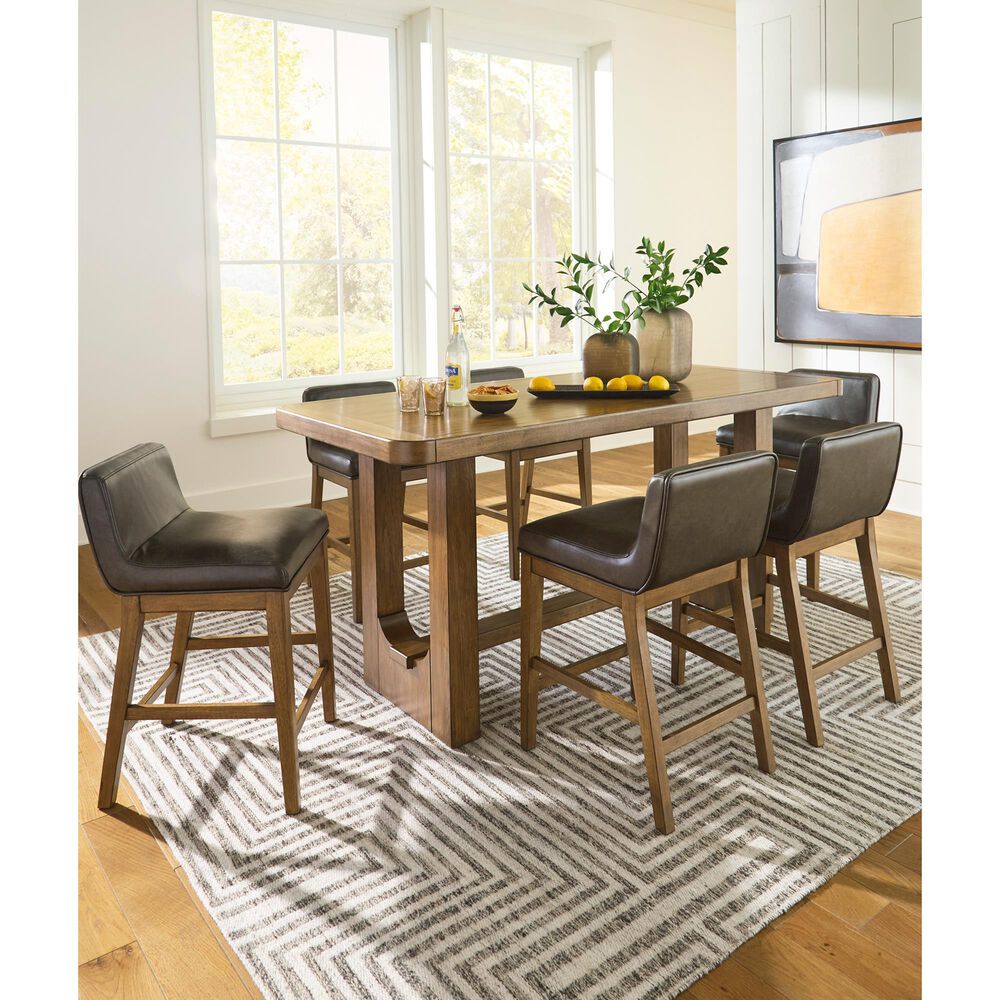 Millenium Cabalynn Counter Dining Table and 6 Stools in Two Tone, , large