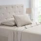 Trade Linker 4-Piece Full Waffle Hem Sheet Set in Taupe, , large