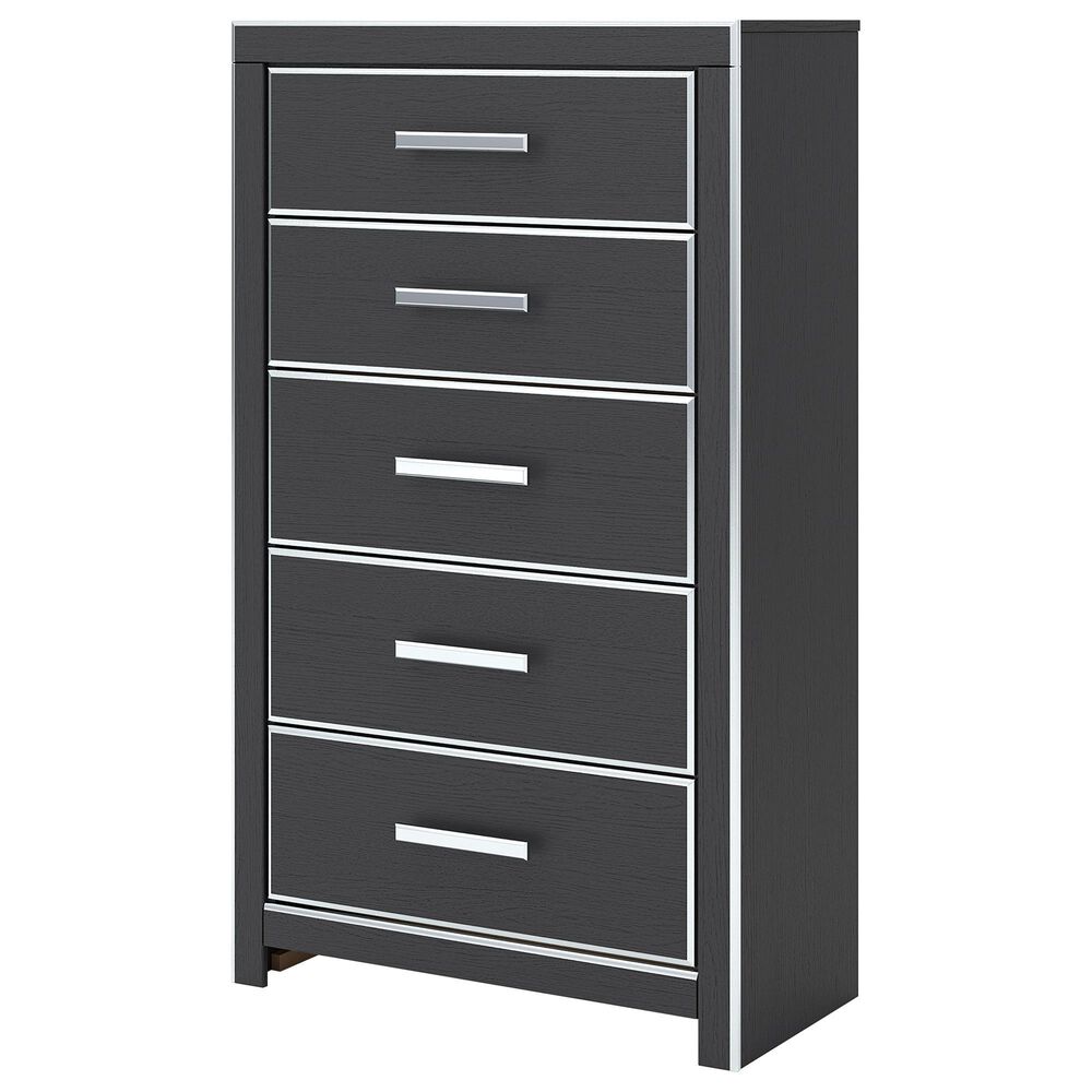 Ashley Zuraleus 5-Piece Queen Panel Bedroom Set in Matte Black, , large